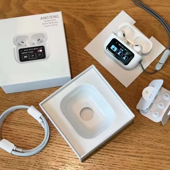 A9 pro Earpods Touch Screen ANC Wireless Headset