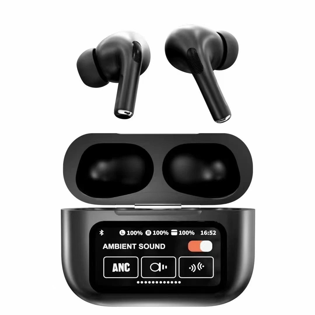 A9 pro Earpods Touch Screen ANC Wireless Headset