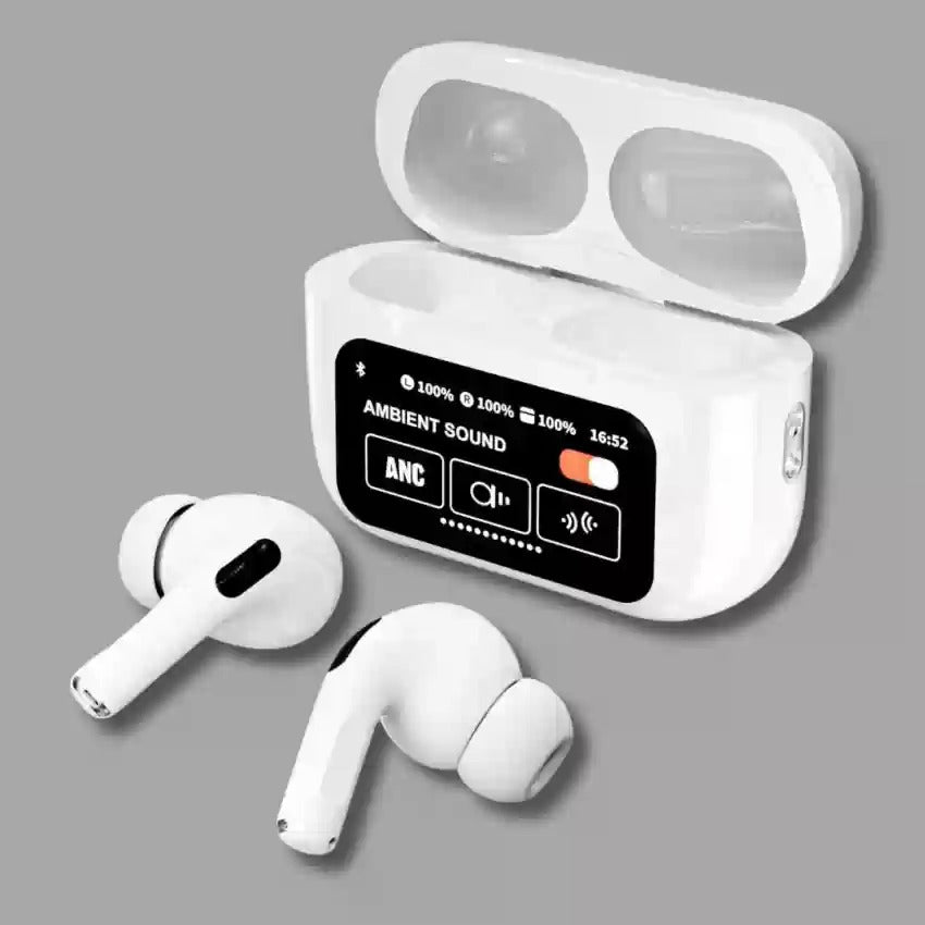 A9 pro Earpods Touch Screen ANC Wireless Headset